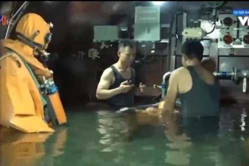 Hình ảnh ít biết thủy thủ tàu ngầm Việt Nam huấn luyện
