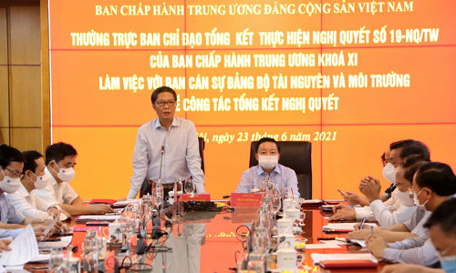 Sớm tổng kết, đánh giá để hoàn thiện cơ chế quản lý đất đai