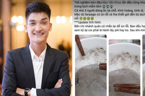 Mạc Văn Khoa chính thức lên tiếng khi bị tố bán bún đậu có gián trong mắm tôm, nói rõ lý do đặt giá "cắt cổ"