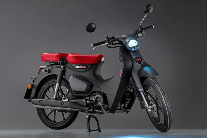 Honda Super Cub C125 2022 màu Matte Axis Grey Metallic.