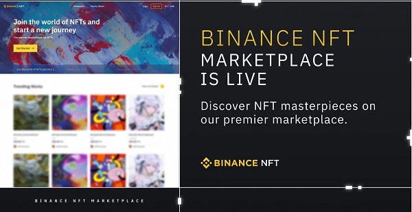 Binance công bố sàn giao dịch tác phẩm nghệ thuật điện tử NFT nhằm mang đến sự thuận tiện cho Nghệ sĩ và các nhà sưu tập.