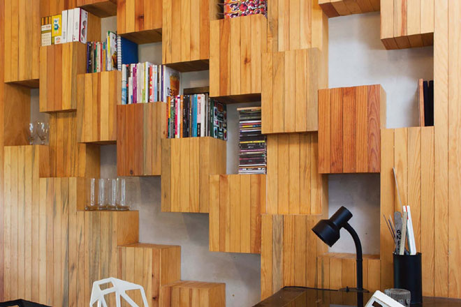 7 ý tưởng thiết kế giá sách đẹp mắt