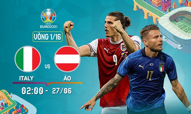 Nhận định trận đấu giữa Italy vs. Áo, trực tiếp trên VTVcab ON