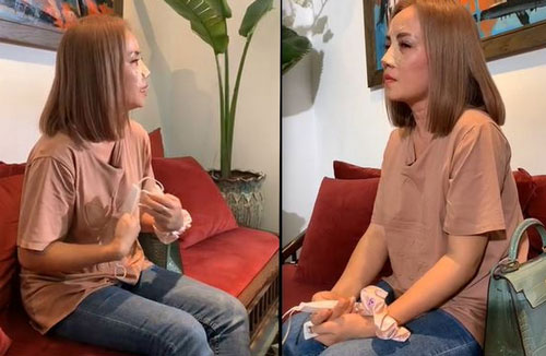 Hình ảnh mới nhất của cô Xuyến "Về nhà đi con" sau khi bị chồng 4 truy sát: Mũi băng kín, mếu máo khóc