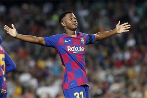 Thần đồng Ansu Fati sẵn sàng tái xuất