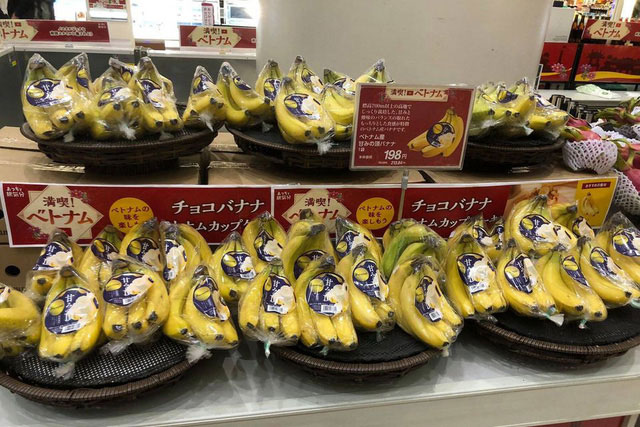 Vải, chuối, xoài đông lạnh Việt được bán trong hàng trăm siêu thị tại Nhật Bản