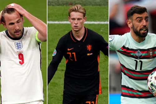 Đội hình 'cày ải' nhiều nhất mùa giải 20/21 tham dự EURO 2020: Có Kane và ai khác?