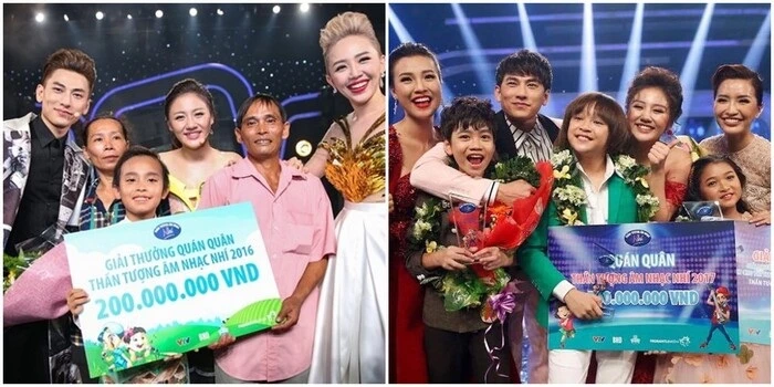 Cả hai đều giành giải cao nhất Vietnam Idol Kids - Ảnh: Internet
