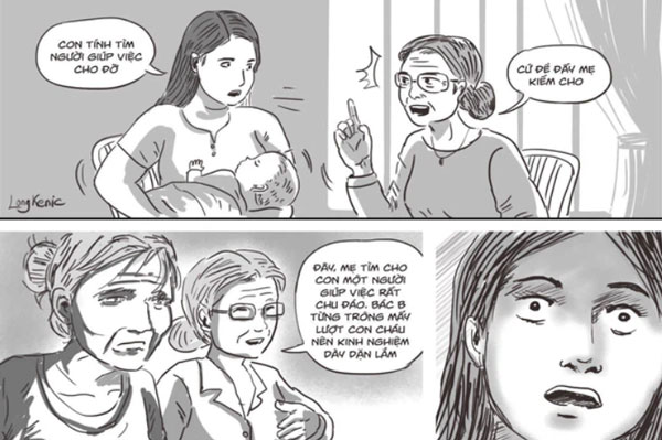 Nhìn người giúp việc mà mẹ chồng thuê hộ, tôi run rẩy vì quá sốc và sợ hãi