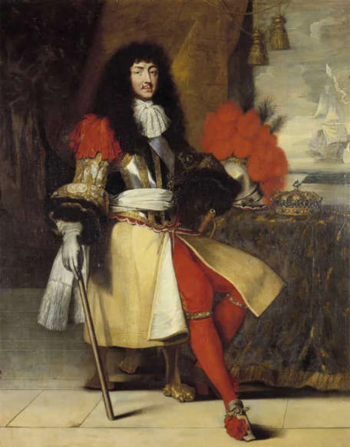 Vua Louis XIV.Vua Louis XIV của nước Pháp trị vì 72 năm, ông là vị vua tại vị lâu nhất trong lịch sử nước Pháp và lịch sử châu Âu./.