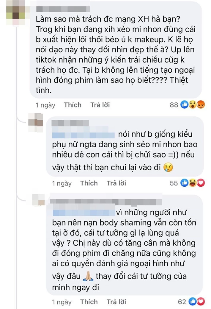 Nữ diễn viên Hương vị tình thân bị miệt thị ngoại hình từ phim ra đời khiến dân mạng sốc nặng, tranh cãi nảy lửa - Ảnh 4.