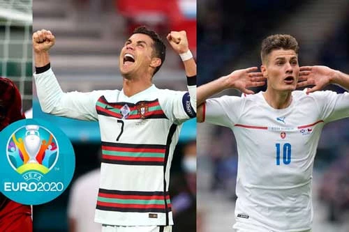 Schick chỉ kém Ronaldo 1 bàn thắng.