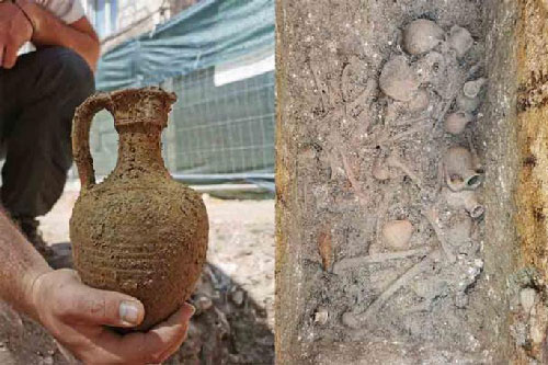 Đào vườn, phát hiện 32 người nằm trong bình khổng lồ từ thế kỷ 2