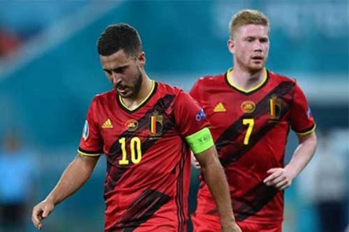 Hazard và De Bruyne chấn thương và không thể ra sân trong trận đấu của ĐT Bỉ gặp ĐT Italia.