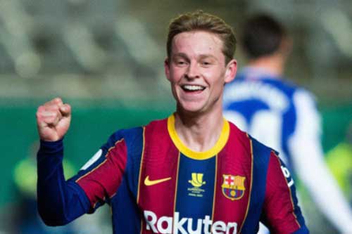 Vượt Messi, De Jong xuất sắc nhất Barca mùa 2020/21