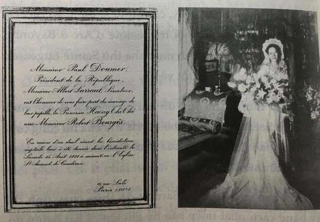 Khi Albert Sarraut làm Toàn quyền Đông Dương (năm 1911 đến 1914), bà được nhận làm con nuôi, lấy tên là Marie Beatric Destham. Bà được đưa qua Pháp học khi 16 tuổi ở trường nội trú Jeanne D’Arc ở Biarritz. Ảnh: Cochinchine-saigon.