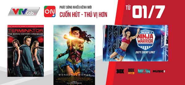 VTVcab thêm 4 kênh truyền hình giải trí mới từ 1/7