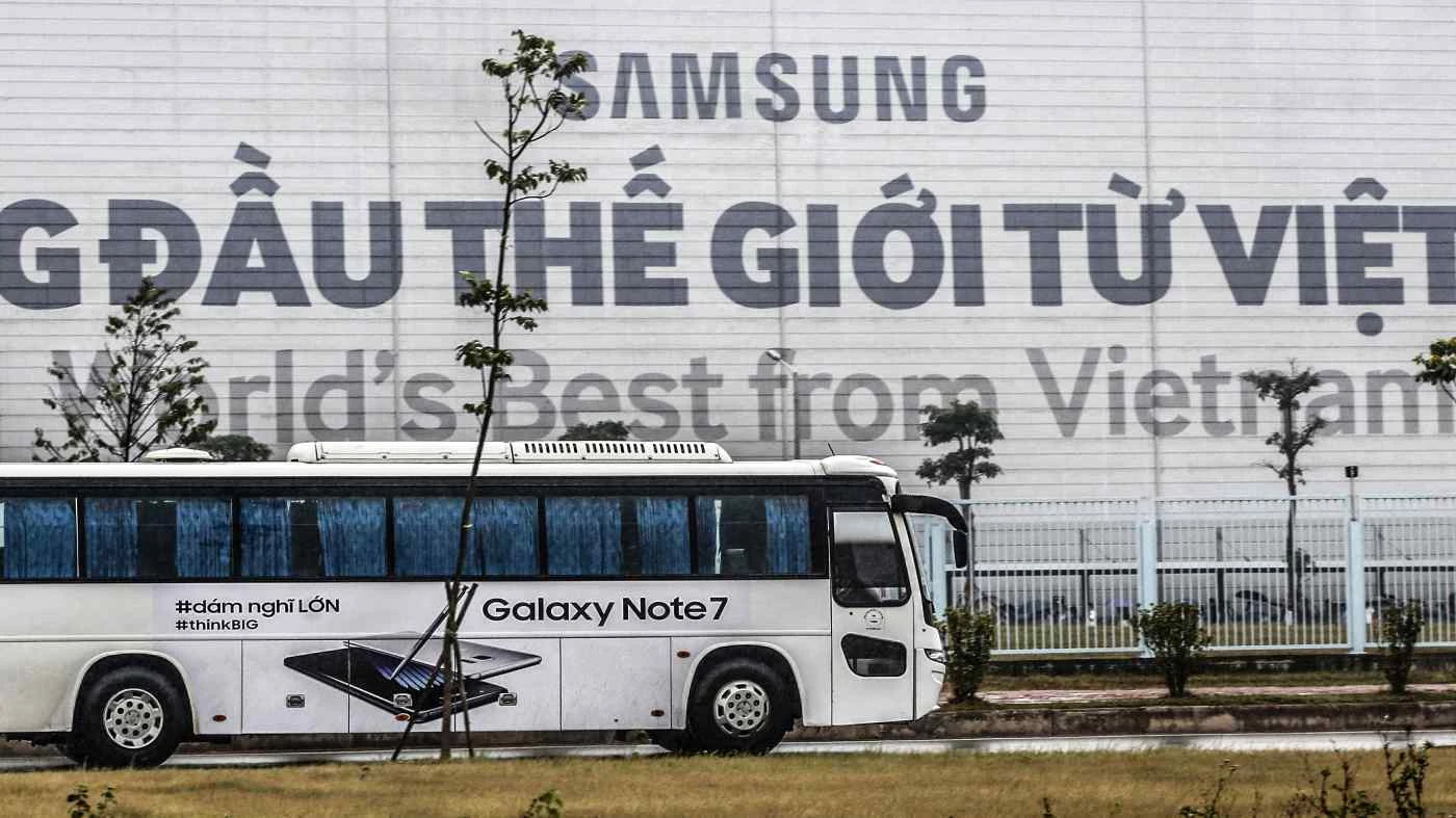 Một nhà máy của Samsung tại Việt Nam: Quốc gia Đông Nam Á sản xuất một nửa số điện thoại thông minh của công ty Hàn Quốc.