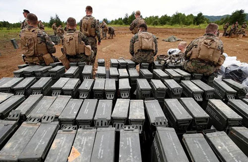 Đạn cối bất ngờ bay ra khỏi thao trường tập trận chung Mỹ-Nhật Bản