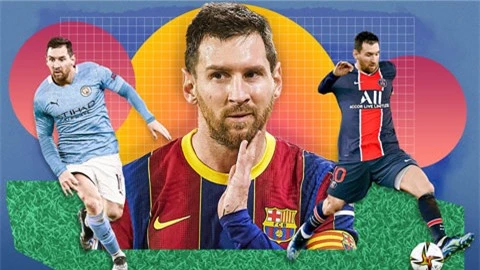 Đội hình PSG và Man City thế nào nếu chiêu mộ được Messi?