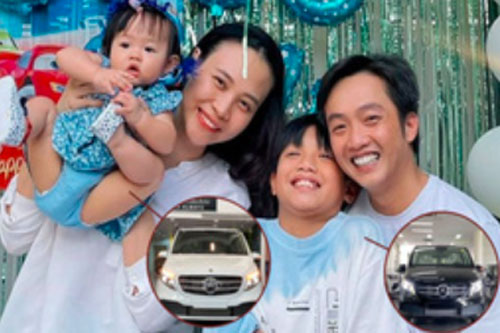 Cường Đô La xứng danh "bố bỉm chịu chơi" khi mua 1 lúc 2 xế hộp tặng Subeo và Suchin, đã vậy còn phải thuyết phục mới nhận