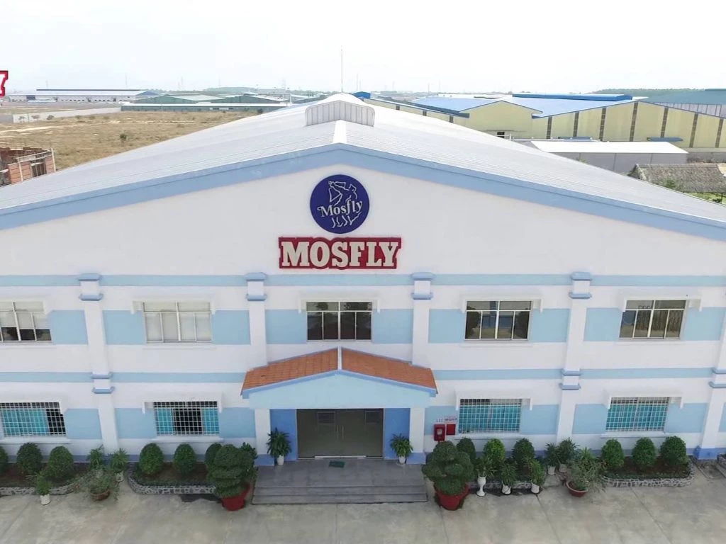 Công ty Mosfly Việt Nam Industries có nhà máy sản xuất tại TX Tân Uyên.