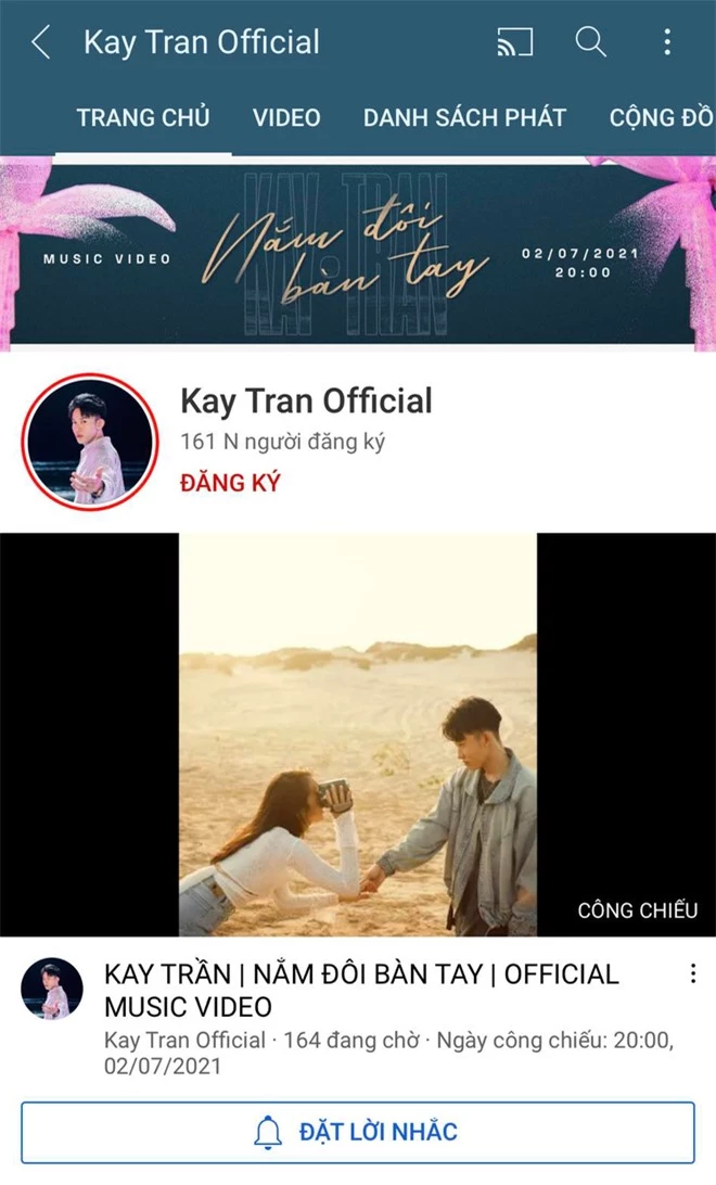 Chưa đến giờ công chiếu MV Nắm Đôi Bàn Tay, Kay Trần đã đạt một loạt thành tích khủng - Ảnh 2.