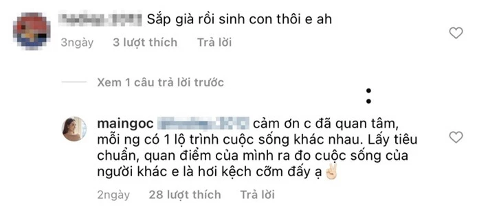 MC Mai Ngọc thẳng thừng đáp trả bình luận kém duyên 