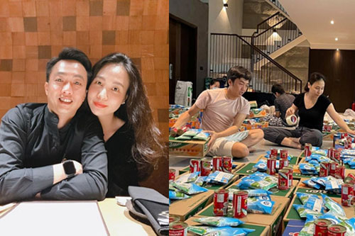 Cường Đô La và Đàm Thu Trang tất bật làm từ thiện giữa mùa dịch, ái nữ Suchin cũng tham gia nhưng đóng vai trò gì đây?
