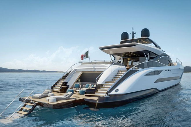 Du thuyền Mangusta 165 REV được lấy cảm hứng từ xe thể thao