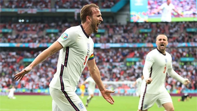 Tiền đạo Harry Kane đã ghi 3 bàn cho ĐT Anh kể từ vòng knock-out