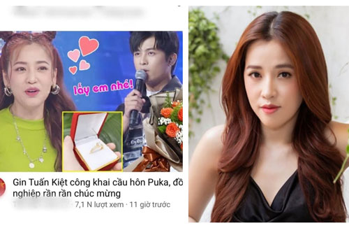 Sau tin đồn bầu bí, Puka bức xúc vì bị đồn đăng kí kết hôn với Gin Tuấn Kiệt