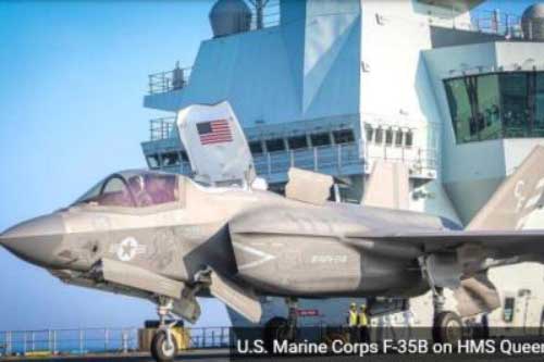 F-35B Mỹ tạo nên lịch sử trên HMS Queen Elizabeth