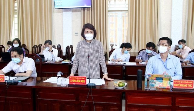 Bà Lương Mai Anh, Phó cục trưởng Cục Quản lý môi trường y tế.
