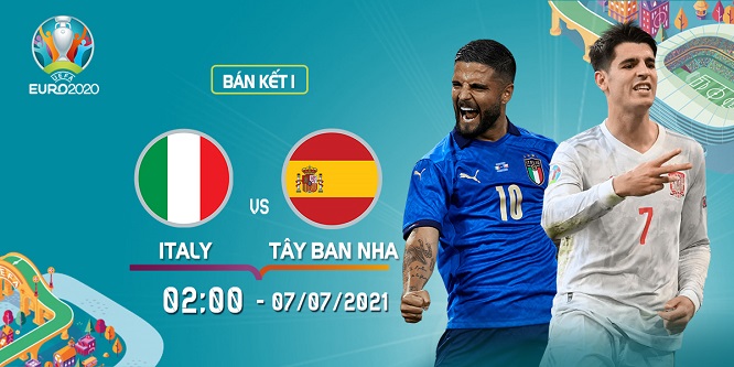 Nhận định bán kết Euro 2020 giữa Italy vs Tây Ban Nha