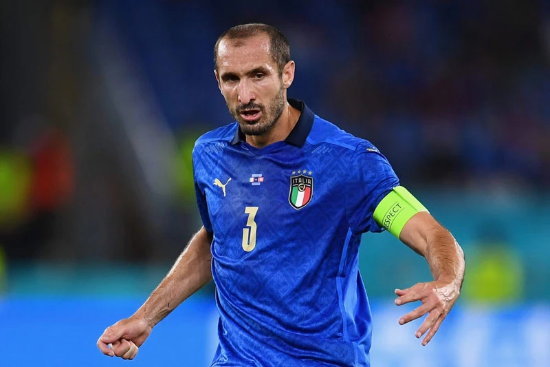 Trung vệ: Giorgio Chiellini (Italia).