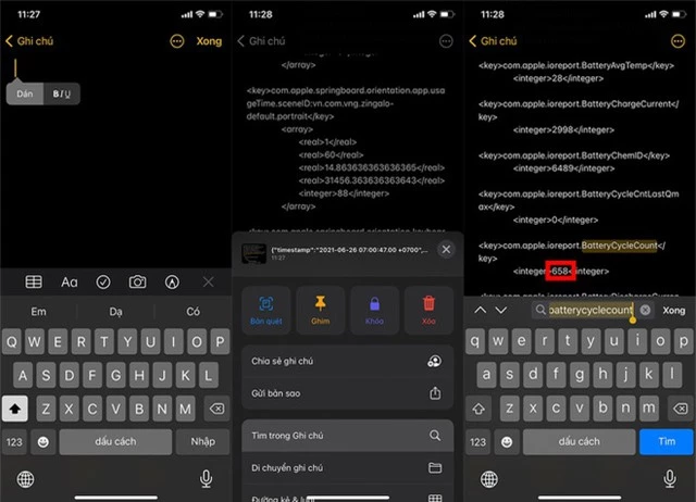 Cách kiểm tra số lần sạc của iPhone cũ - Ảnh 4. Cách kiểm tra số lần sạc của iPhone cũ - Ảnh 4.