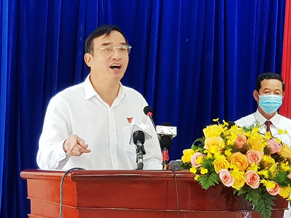 Ông Lê Trung Chinh, Chủ tịch UBND TP Đà Nẵng, Trưởng Ban chỉ đạo phòng, chống dịch COVID-19 TP Đà Nẵng