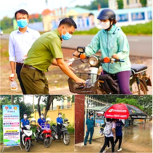 Các đội hình “Tiếp sức mùa thi” tích cực hỗ trợ thí sinh ở từng buổi thi, lan tỏa tinh thần xung kích, tình nguyện của thanh niên Bình Phước