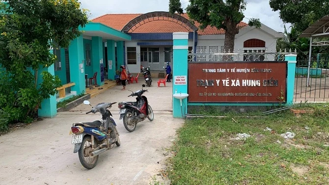 Trạm y tế xã Hưng Điền, huyện Tân Hưng.