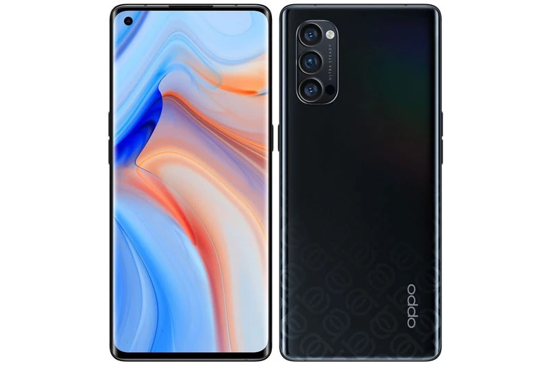 7. Oppo Reno4 Pro (dung lượng pin: 4.000 mAh, thời gian sạc đầy: 43 phút).