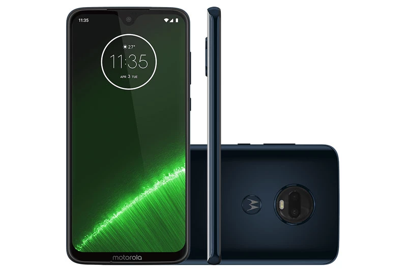 =8. Motorola Moto G7 Plus (dung lượng pin: 3.000 mAh, thời gian sạc đầy: 48 phút).