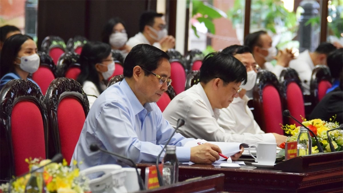 Thủ tướng Phạm Minh Chính cùng các đại biểu tại Lễ phát động