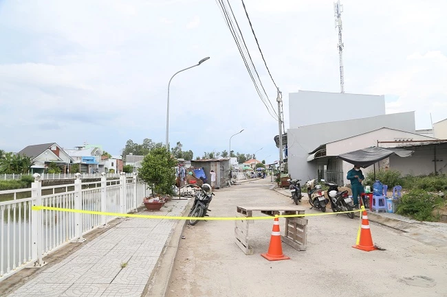 Khu vực 5, phường An Hòa bị phong tỏa trưa nay.