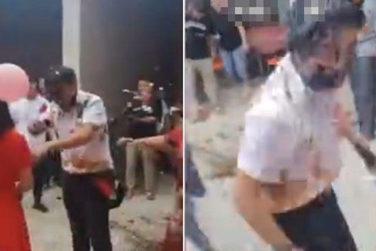 Chú rể phát điên, tham gia hỗn chiến vì trò đùa dai của nhà gái