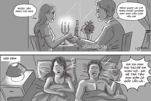 Qua đêm với chồng cũ, nửa đêm nghe anh khóc lóc van xin trong mơ, tôi căm hận giáng một cái tát rồi bỏ về