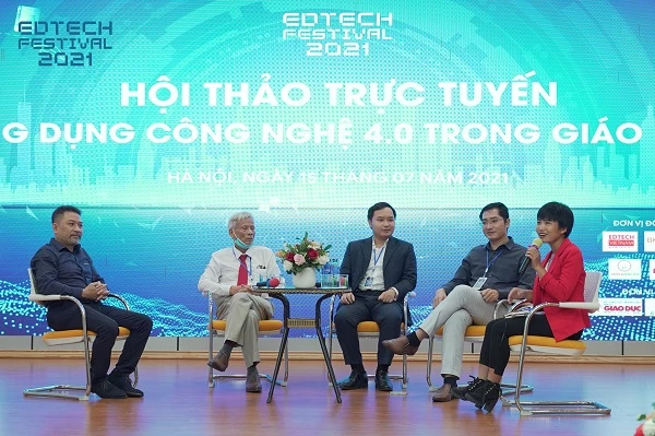 Hội thảo trực tuyến ”Ứng dụng công nghệ 4.0 trong giáo dục”.