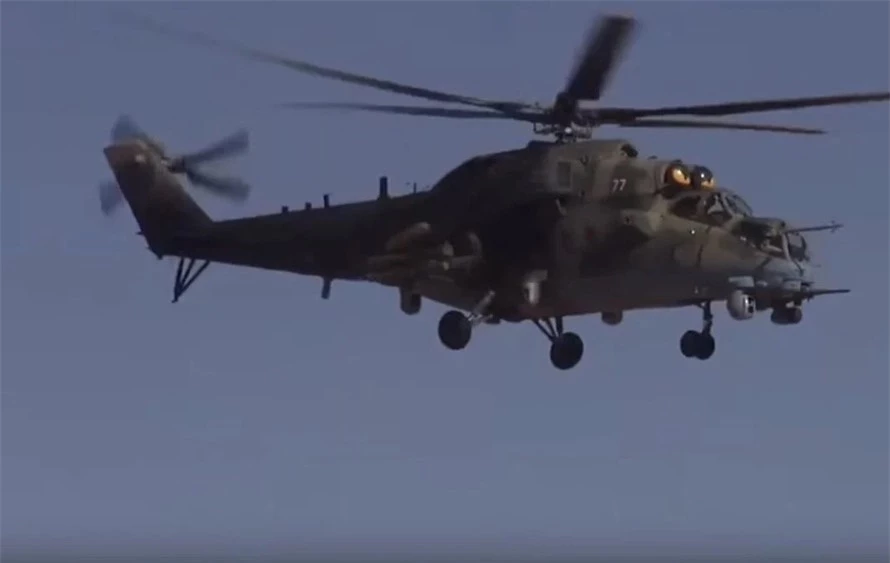 Máy bay trực thăng quân sự Nga rơi ở Syria