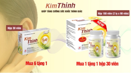 Thực phẩm bảo vệ sức khỏe Kim Thính giúp tăng cường thính lực.