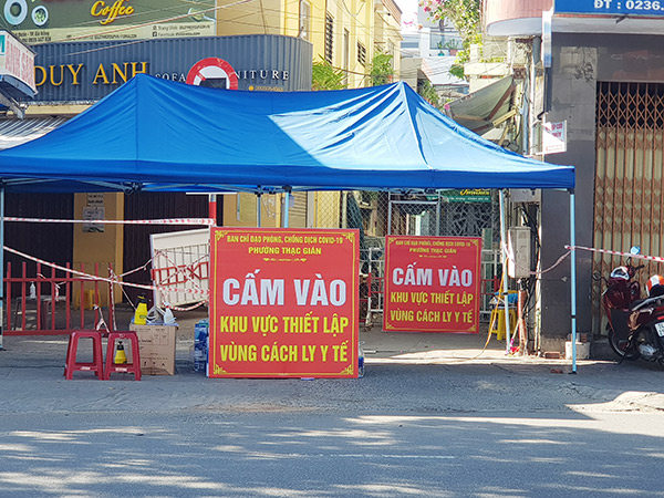 Đà Nẵng: Áp dụng Chỉ thị 16 đối với 4 phường thuộc 3 quận Liên Chiểu, Thanh Khê, Cẩm Lệ